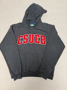 Champion CSUEB-Cal State University East Bay-Charcoal Grey Hooded Sweatshirt
